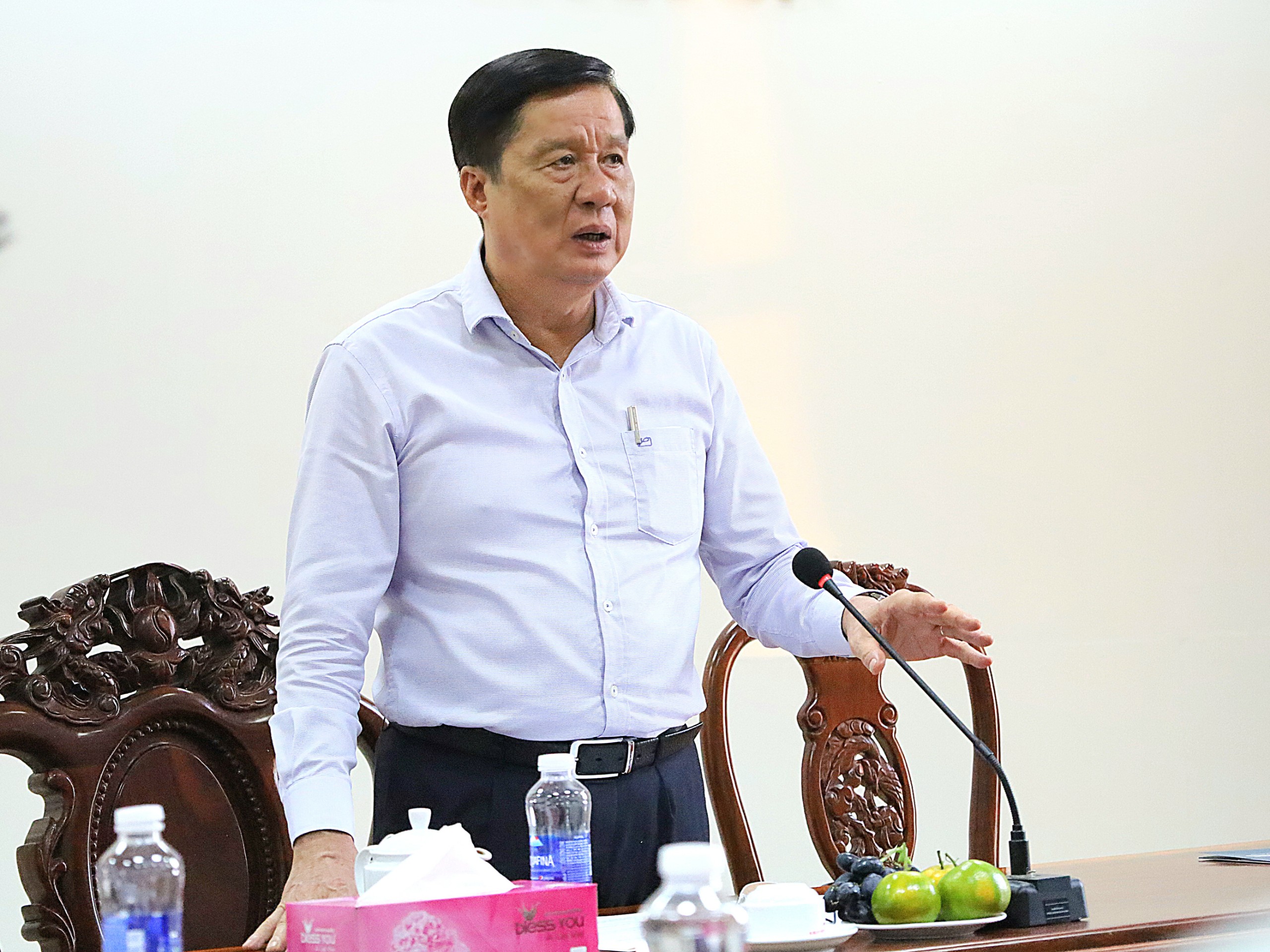 Ông Phạm Văn Hiểu - Phó Bí thư Thường trực Thành ủy, Chủ tịch HĐND TP. Cần Thơ phát biểu chỉ đạo tại buổi làm việc.