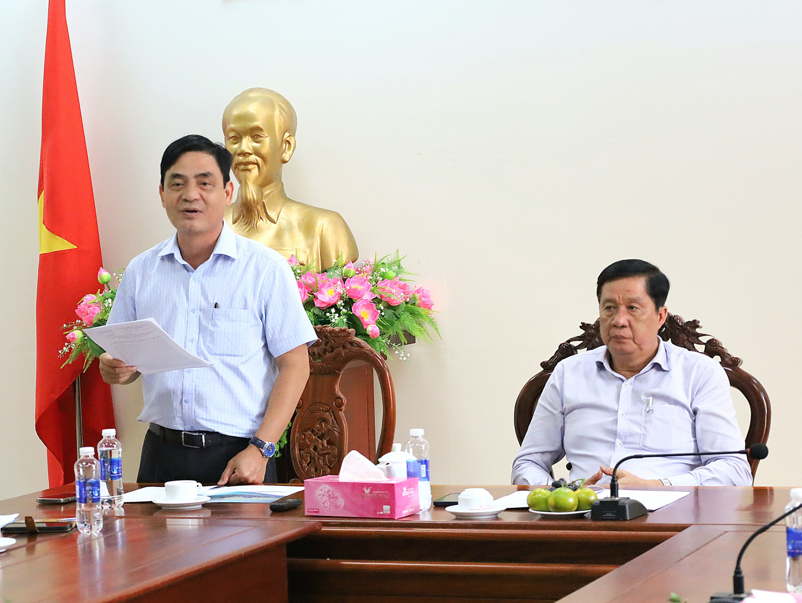 Ông Nguyễn Xuân Hải - UVBTV Thành ủy, Phó Chủ tịch thường trực HĐND TP. Cần Thơ phát biểu tại buổi làm việc.