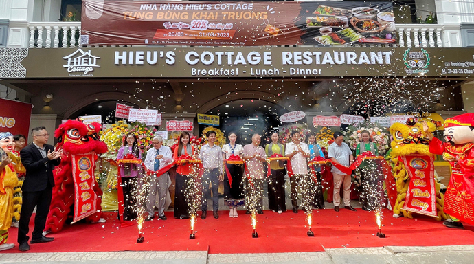 Nhà hàng Hieu's Cottage chính thức khai trương vào ngày 20/03 với ưu đãi 20% trên tổng hóa đơn (từ ngày 20/03 đến hết ngày 30/03).