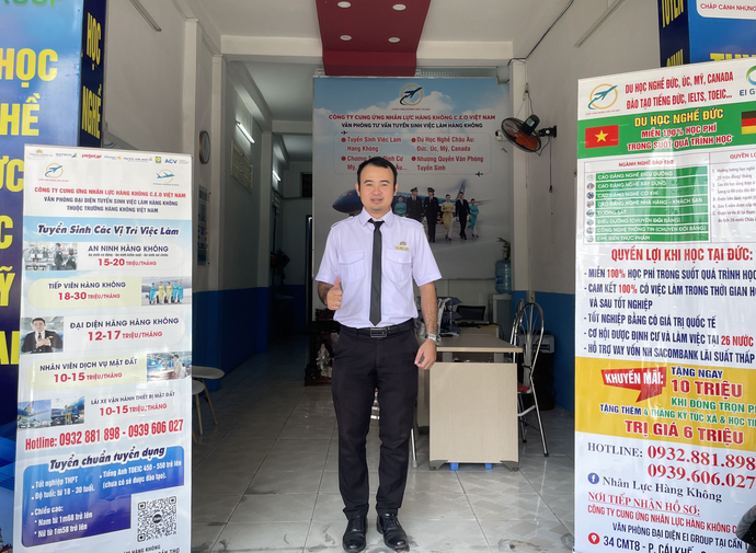 Ông Nguyễn Tấn Phát, Giám đốc Công ty Cung ứng nhân lực Hàng Không C.E.O Việt Nam.