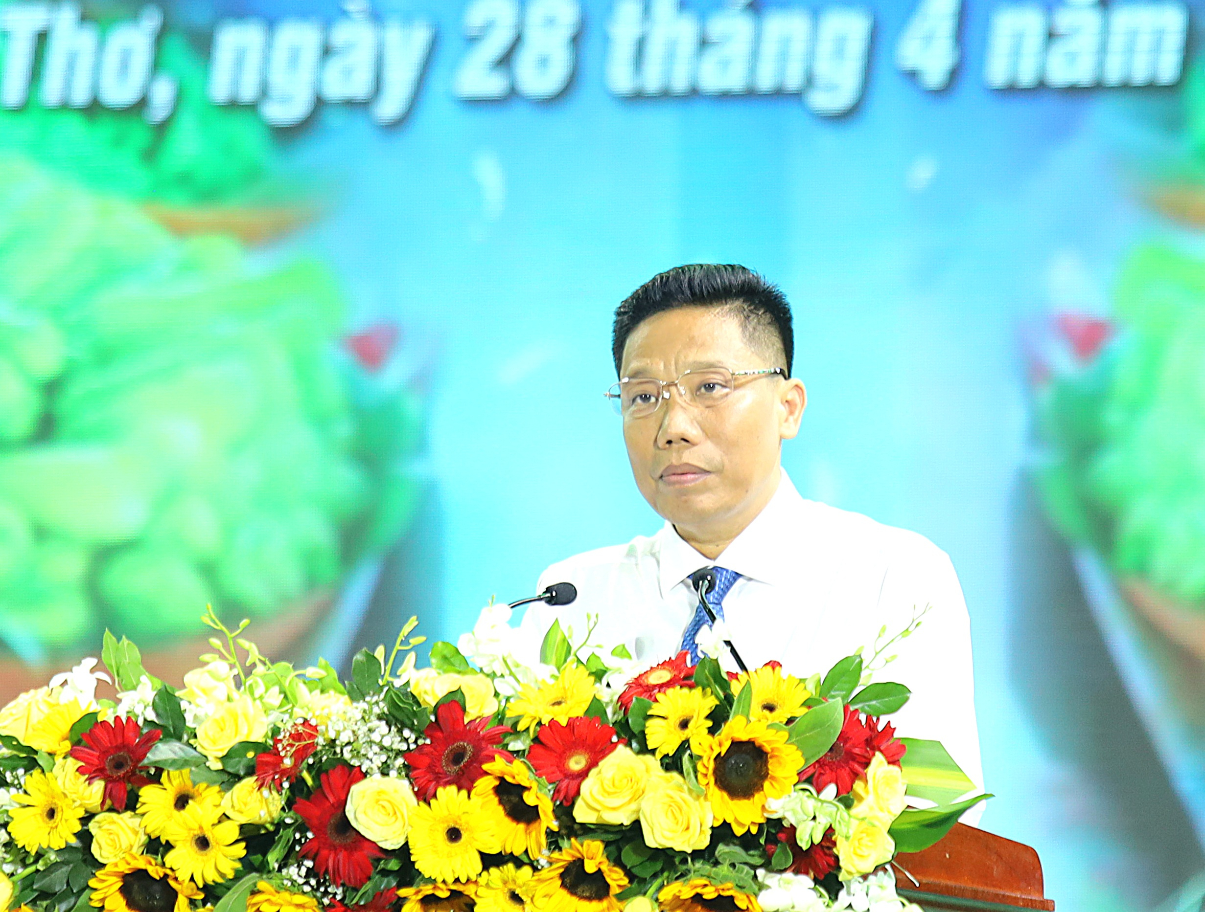 Ông Nguyễn Thực Hiện - Phó Chủ tịch UBND TP. Cần Thơ phát biểu tại lễ khai mạc.