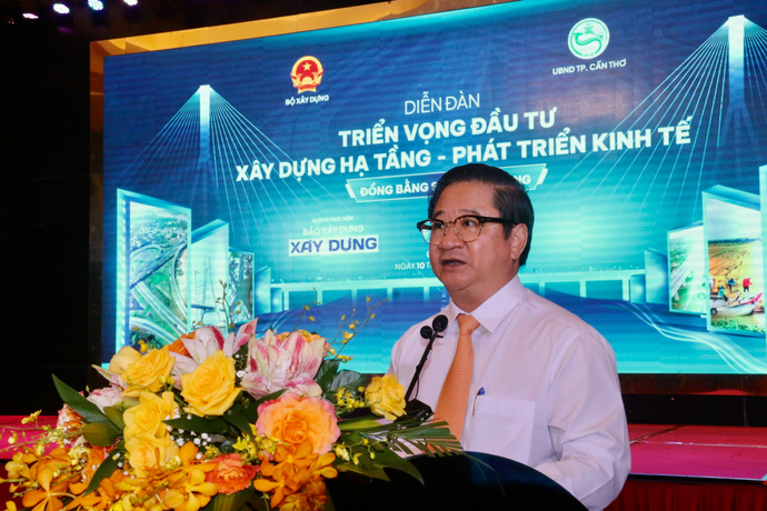 Ông Trần Việt Trường - Chủ tịch UBND TP Cần Thơ phát biểu tại Diễn đàn.