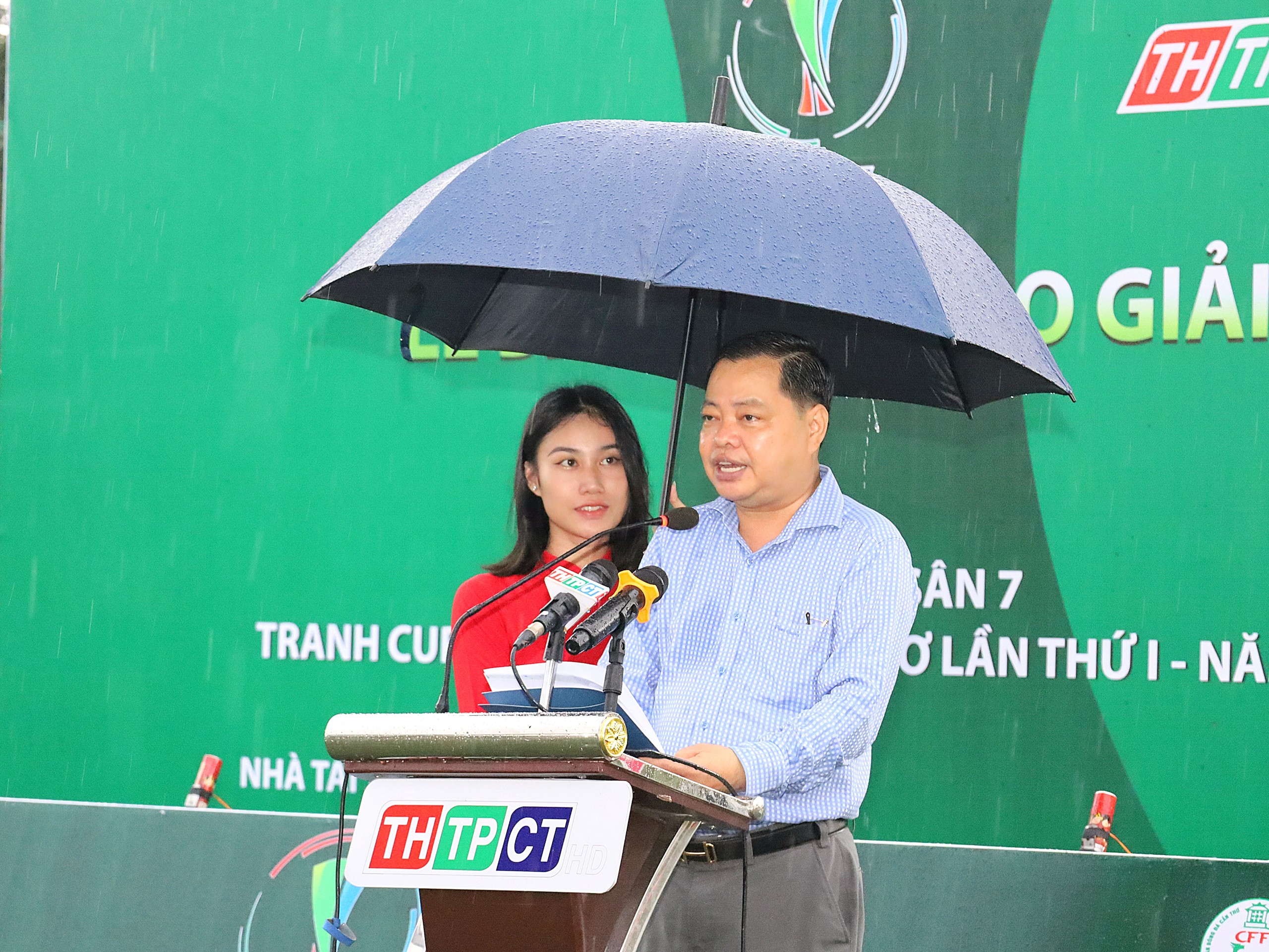 Ông Tăng Quang Anh – Giám đốc Đài PTTH TP. Cần Thơ, Trưởng ban tổ chức giải phát biểu tại lễ bế mạc.