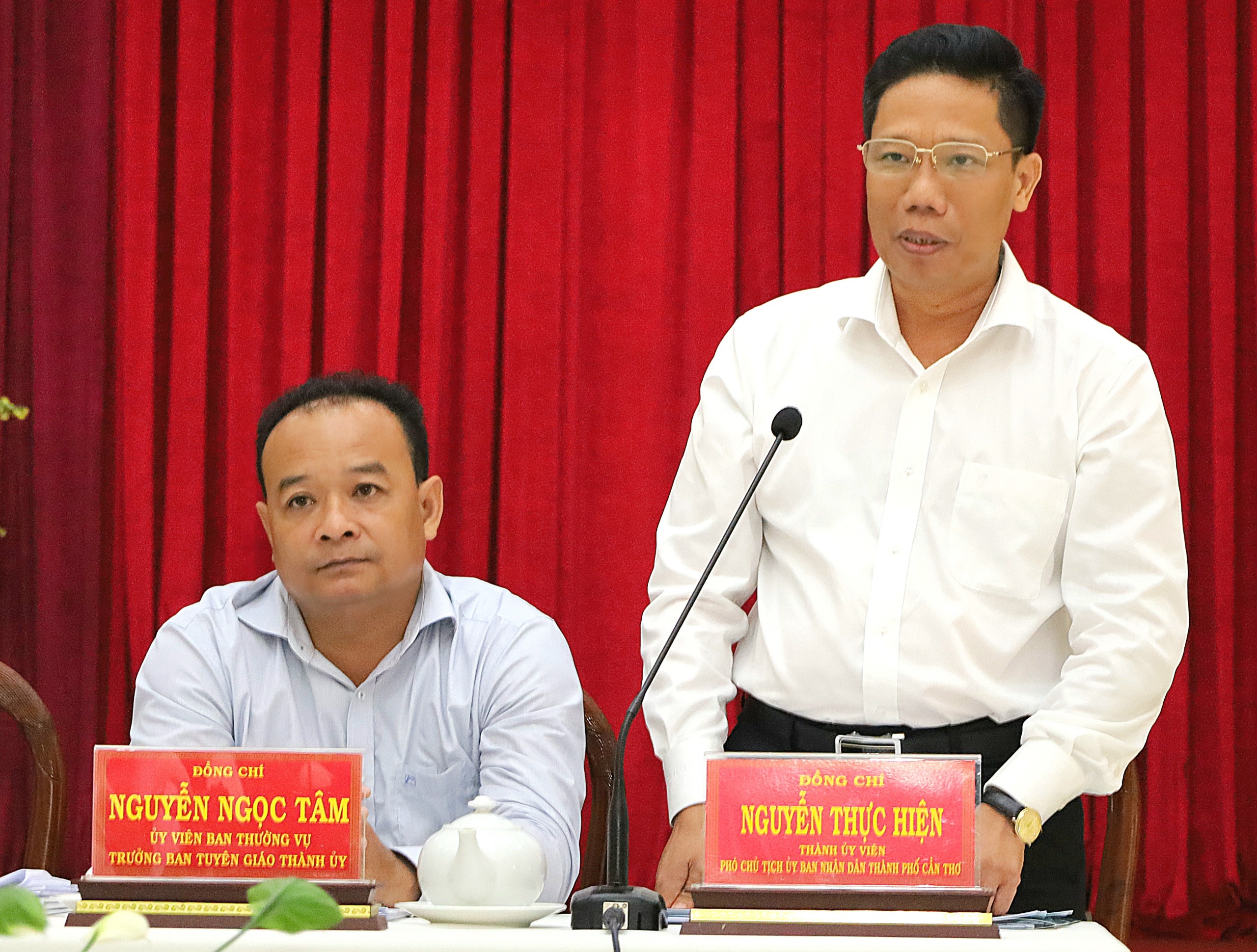 Ông Nguyễn Thực Hiện - Phó Chủ tịch UBND TP. Cần Thơ phát biểu tại buổi làm việc.