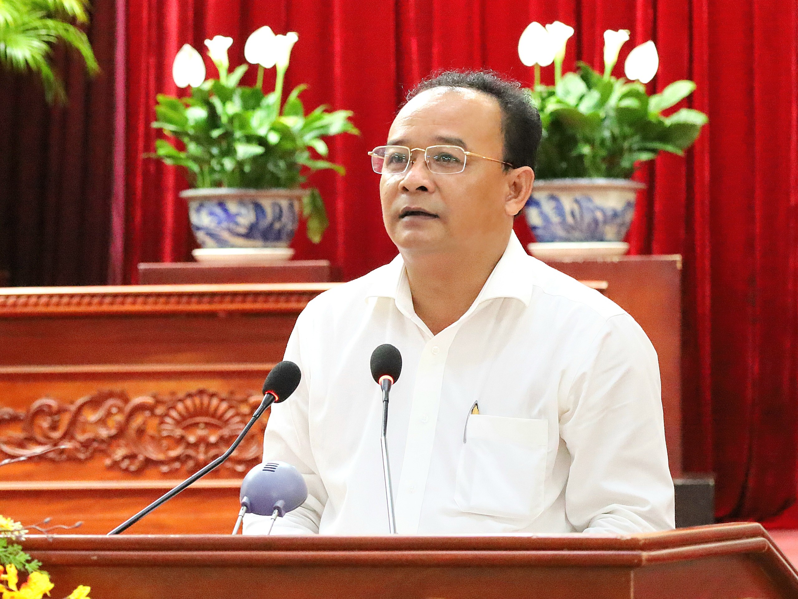 Ông Nguyễn Ngọc Tâm – UV BTV Thành ủy, Trưởng ban Tuyên giáo Thành ủy Cần Thơ - Phó trưởng Ban Thường trực Ban Chỉ đạo cuộc thi báo cáo tổng kết.