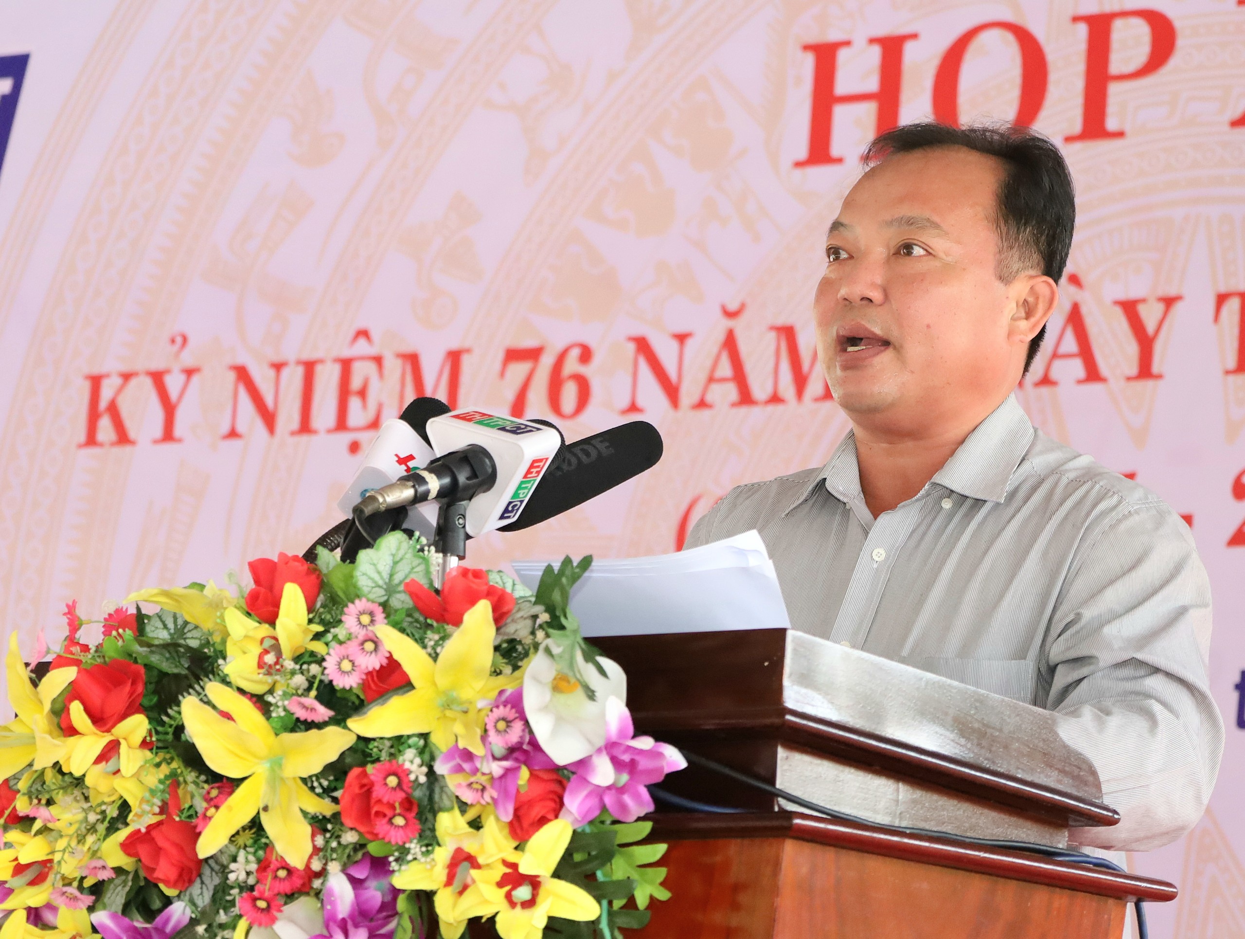 Ông Nguyễn Văn Hòa – Phó Chủ tịch UBND tỉnh Hậu Giang phát biểu tại chương trình.