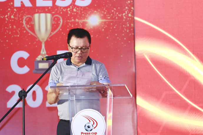 Ông Lê Quốc Minh phát biểu tại Lễ Bế mạc, trao giải và Gala Press Cup 2023