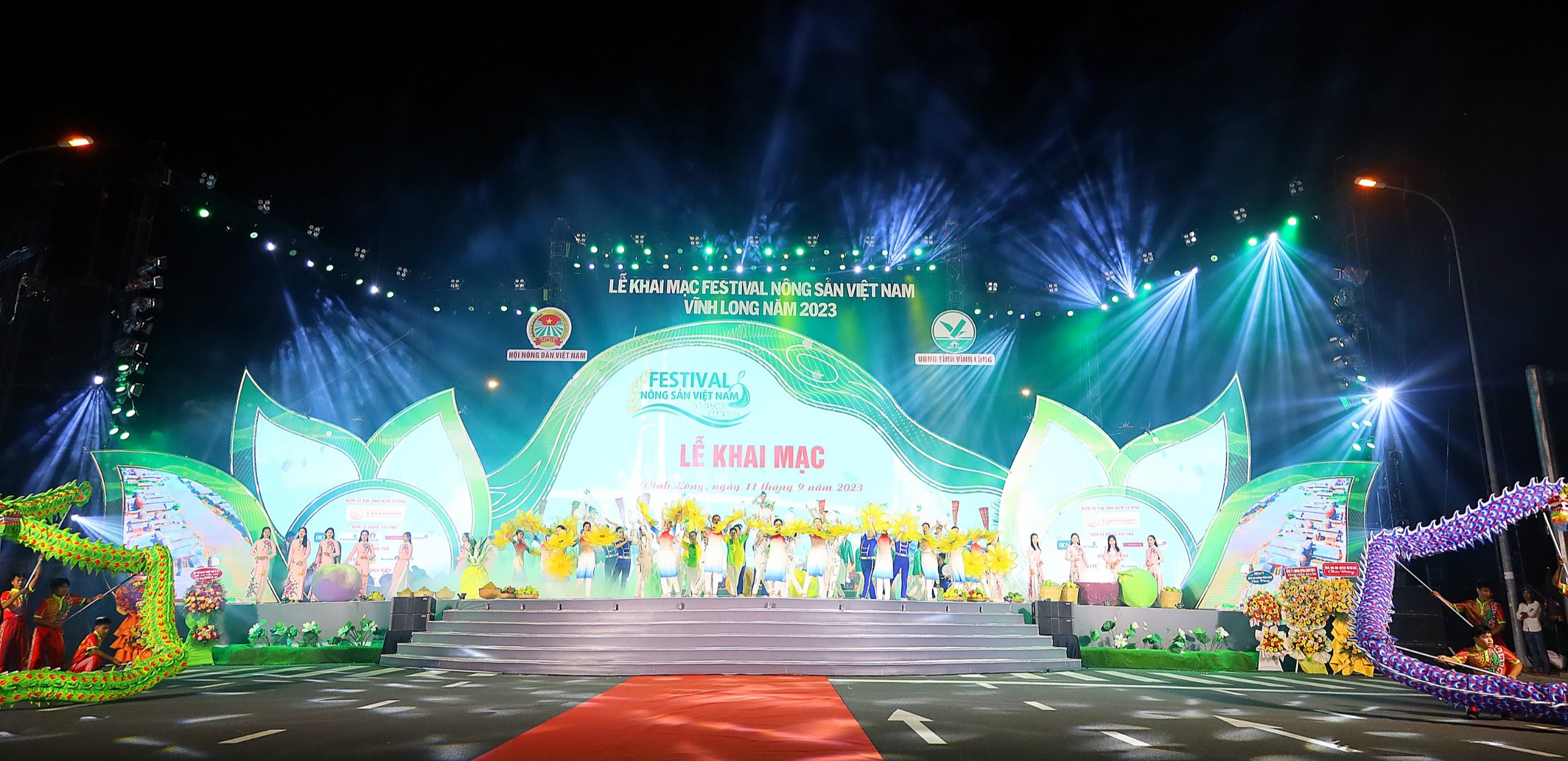 Tiết mục nghệ thuật tại Lễ khai mạc Festival Nông sản Việt Nam - Vĩnh Long năm 2023.