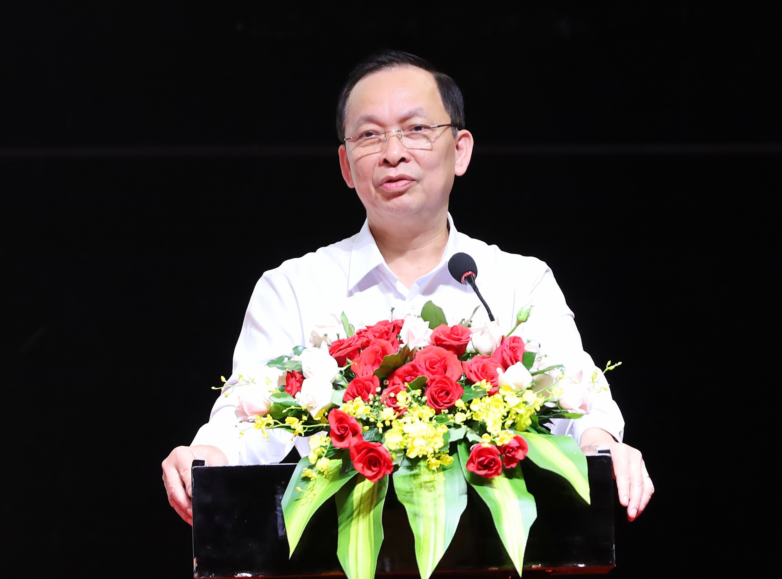 Ông Đào Minh Tú - Phó Thống đốc Thường trực Ngân hàng nhà nước phát biểu tại hội nghị.