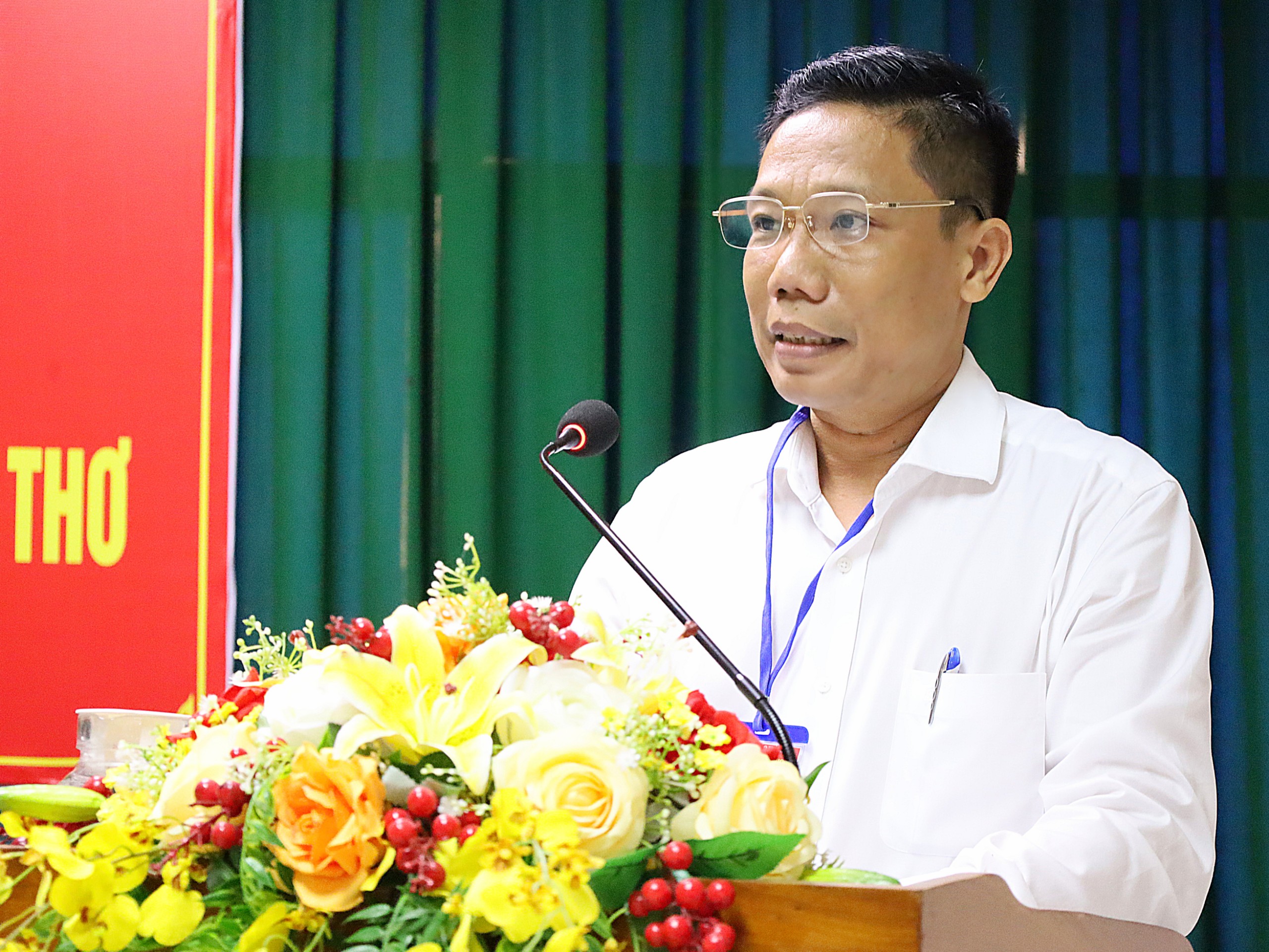 Ông Nguyễn Thực Hiện - Phó Chủ tịch UBND TP. Cần Thơ báo cáo đề dẫn hội thảo.