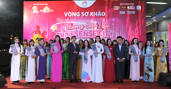 Top 25 thí sinh xuất sắc nhất tiến vào chung kết cuộc thi Hương Sắc Việt cùng Sense City sẽ diễn ra vào ngày 20/10 tại TTTM Sense City Cần Thơ.