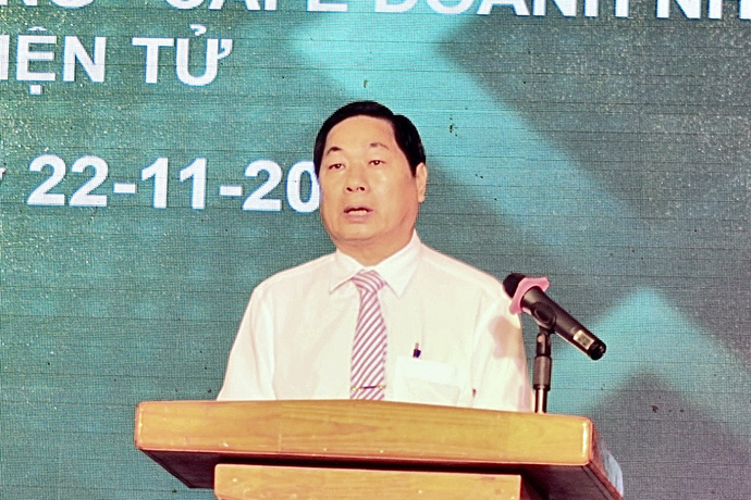 Ông Lâm Hoàng Nghiệp - Phó Chủ tịch UBND tỉnh phát biểu tại chương trình.