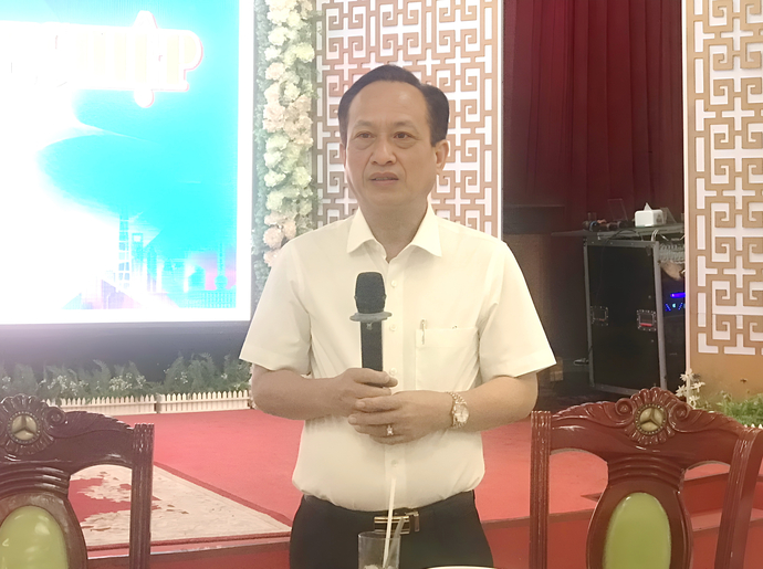 Ông Phạm Văn Thiều – Phó Bí thư Tỉnh ủy, Chủ tịch UBND tỉnh Bạc Liêu phát biểu tại buổi họp mặt.