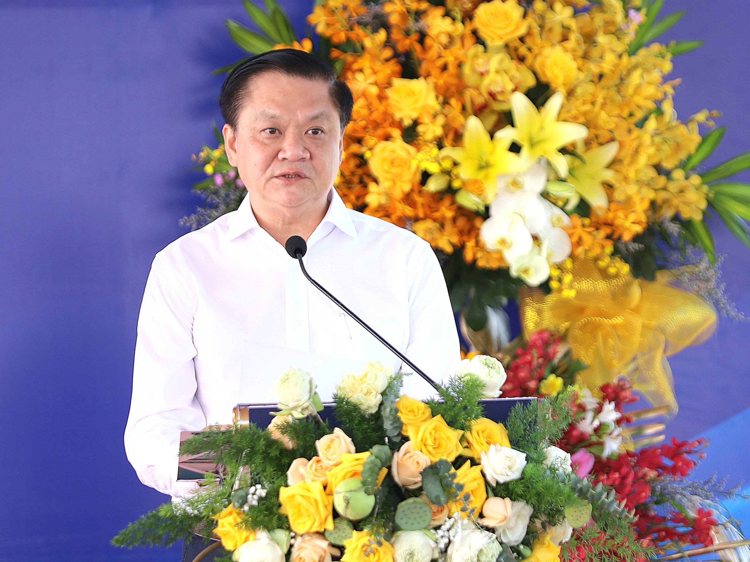Ông Dương Tấn Hiển - Ủy viên Ban Thường vụ Thành ủy, Phó Chủ tịch thường trực UBND TP. Cần Thơ phát biểu tại sự kiện.