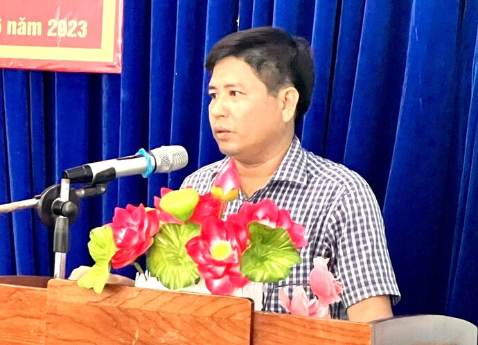 Ông Nguyễn Hoàng Bạo - Phó Chủ tịch UBND huyện Thới Bình, tỉnh Cà Mau.