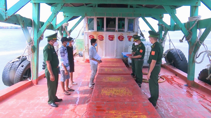 Bộ đội Biên phòng tỉnh Cà Mau phối hợp Sở, ngành chức năng tăng cường đảm bảo an ninh trật tự trên vùng biển của tỉnh.
