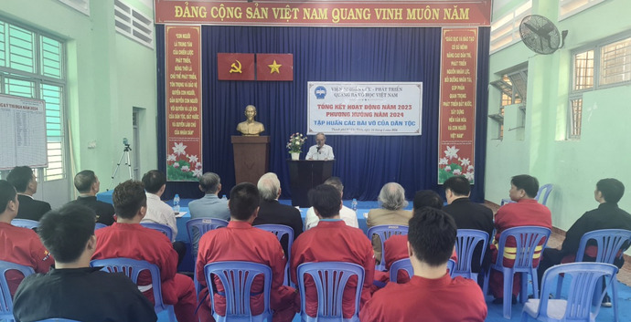 Buổi tổng kết hoạt động năm 2023 của Viện võ học Việt Nam.