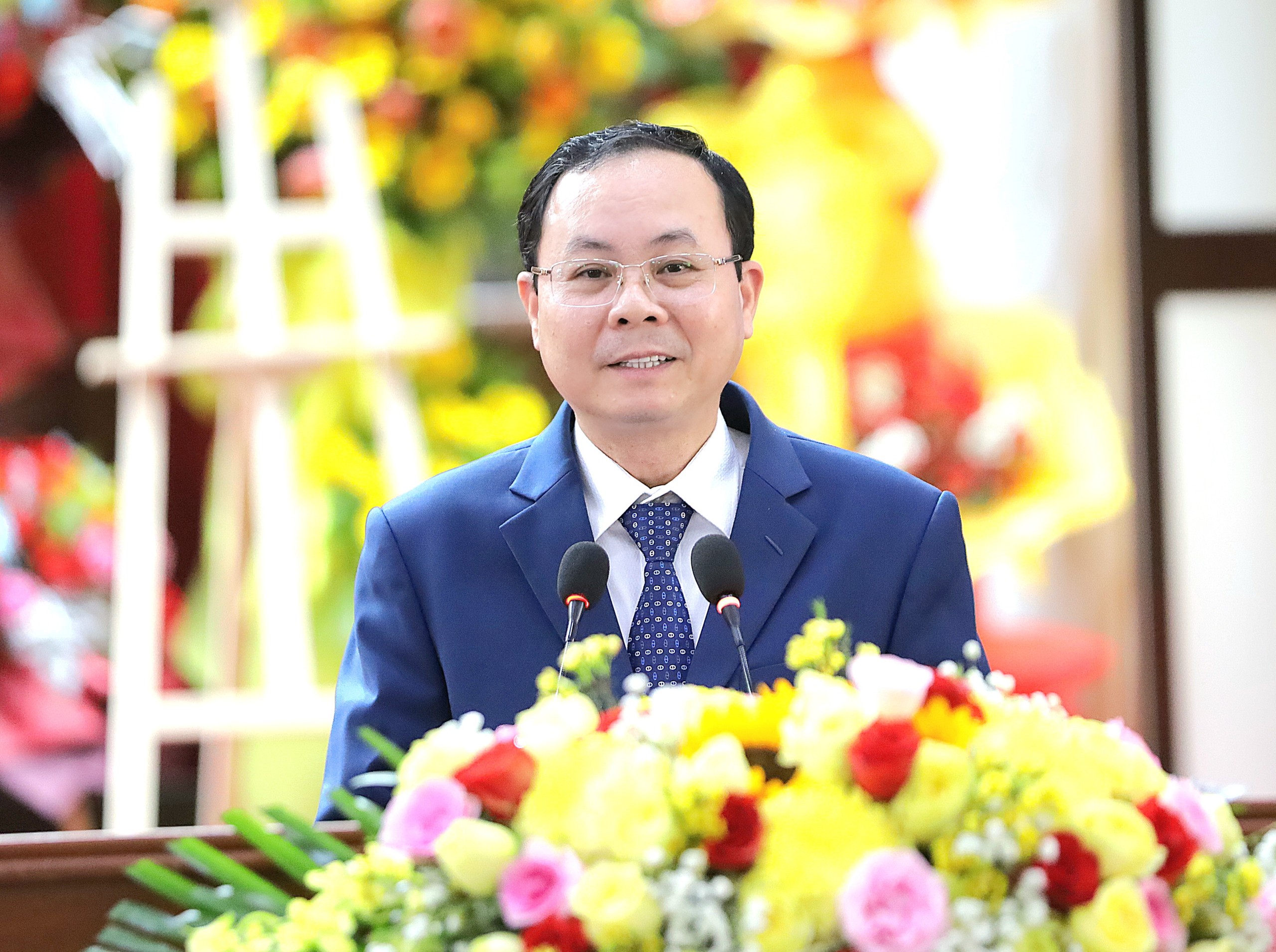 Ông Nguyễn Văn Hiếu – Ủy viên dự khuyết BCH Trung ương Đảng, Bí Thư Thành ủy Cần Thơ phát biểu chỉ đạo tại Đại hội.