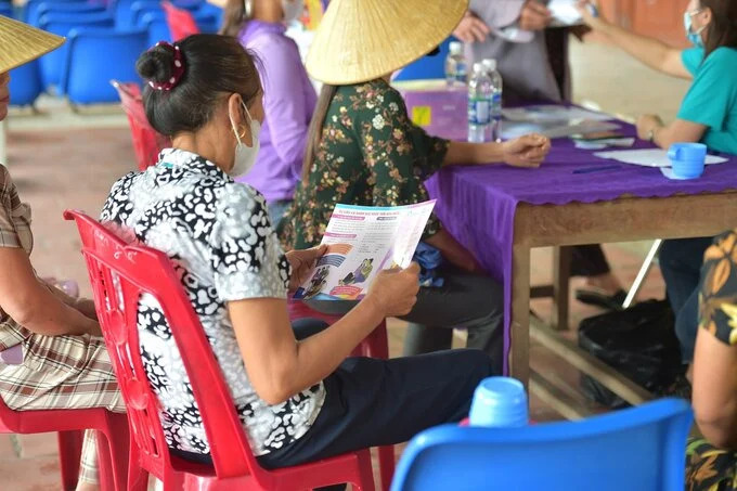 Chiến dịch truyền thông tại xã Cương Gián thu hút hàng nghìn phụ nữ, thôn nữ địa phương hào hứng tham gia