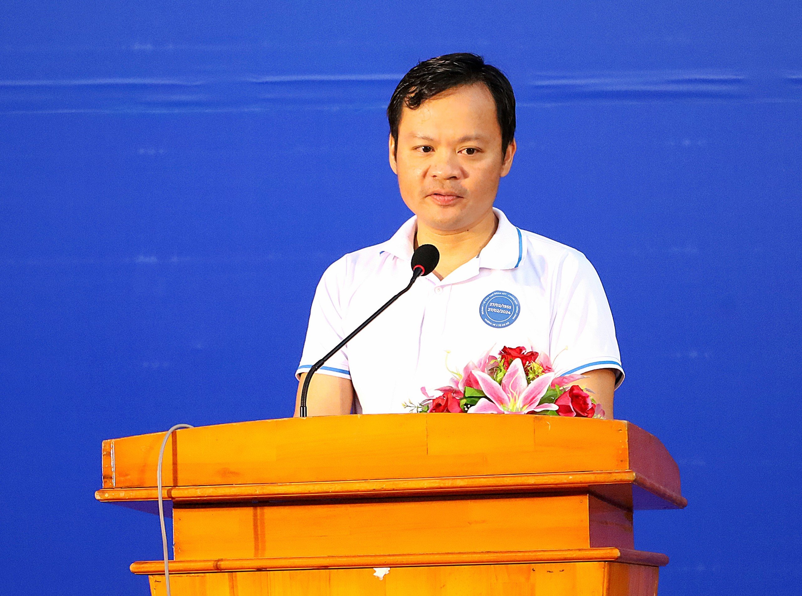 Ông Hoàng Quốc Cường – Giám đốc Sở Y tế TP. Cần Thơ phát biểu khai mạc tại buổi lễ.