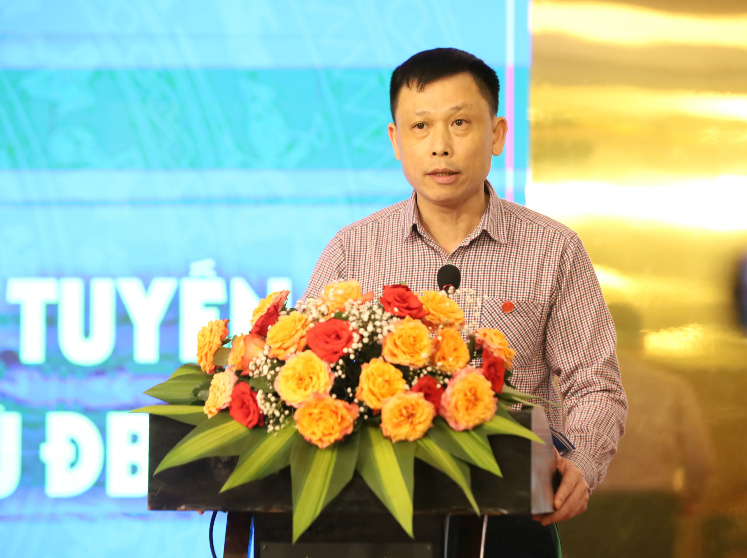 Ông Nguyễn Thành Lợi - Tổng Biên tập Báo Kinh tế & Đô thị phát biểu khai mạc hội thảo.