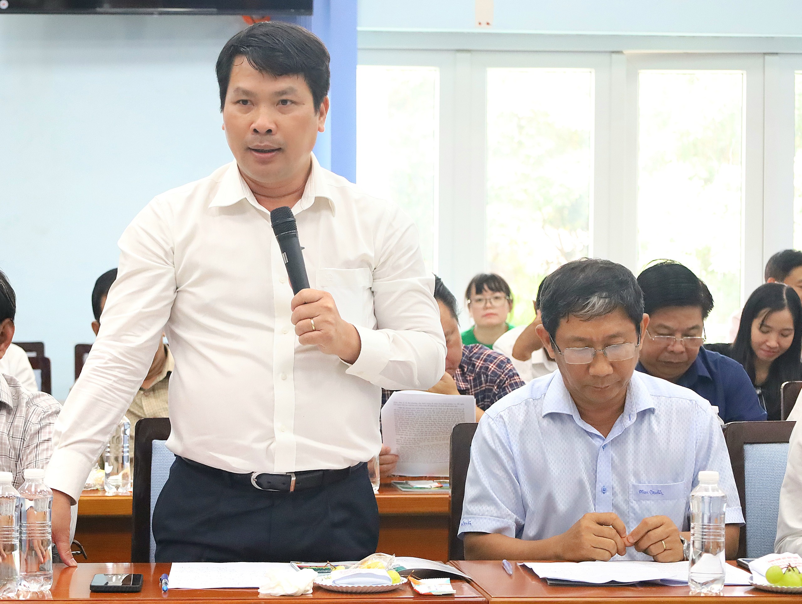 Ông Hà Vũ Sơn - Giám đốc Sở Công thương TP. Cần Thơ phát biểu tại buổi làm việc.
