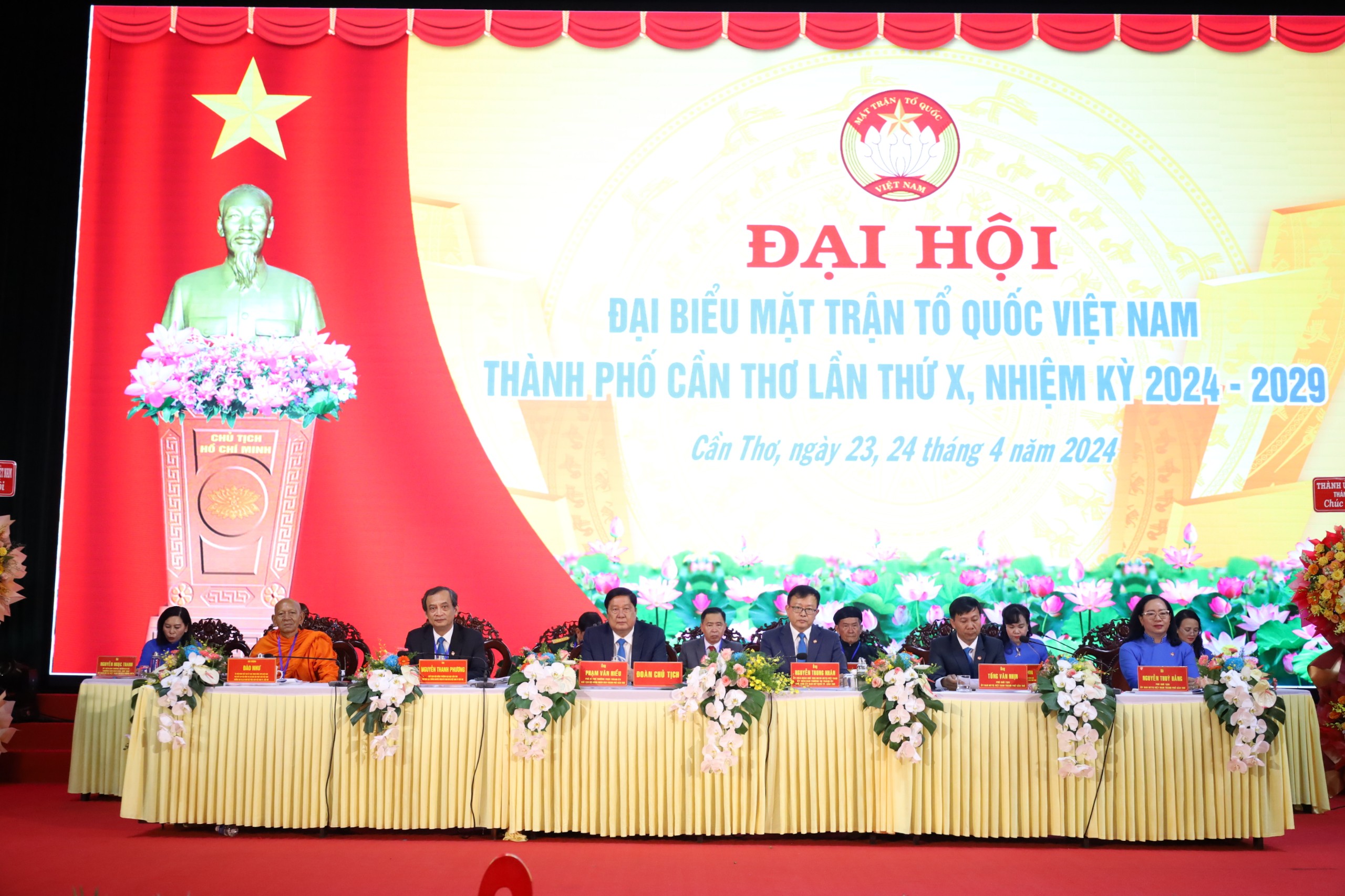 Đoàn Chủ tịch Đại hội đại biểu MTTQ Việt Nam TP. Cần Thơ lần thứ X, nhiệm kỳ 2024 – 2029.