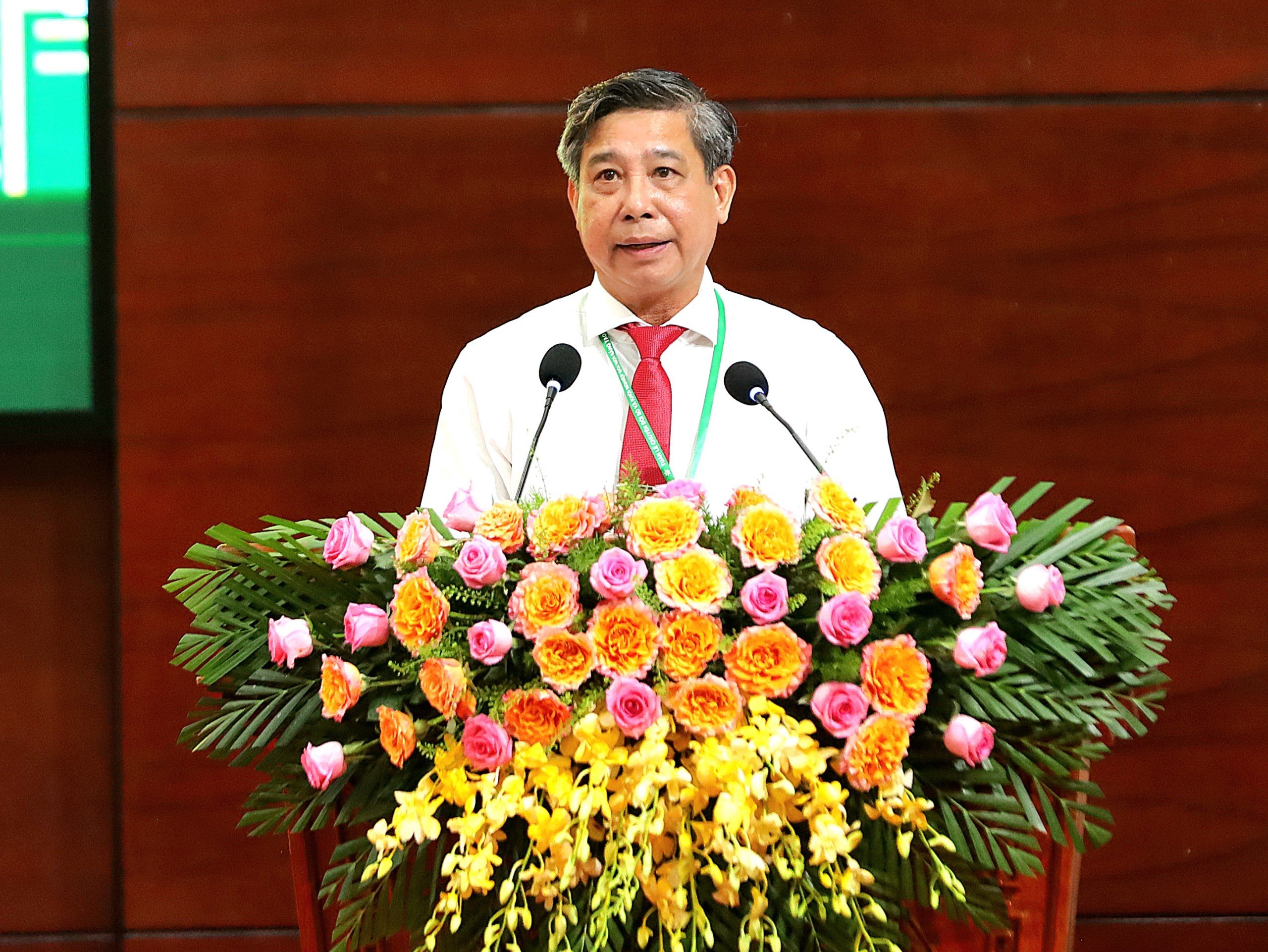 Ông Đồng Văn Thanh - Phó Bí thư Tỉnh ủy, Chủ tịch UBND tỉnh Hậu Giang phát biểu tại lễ khai mạc.