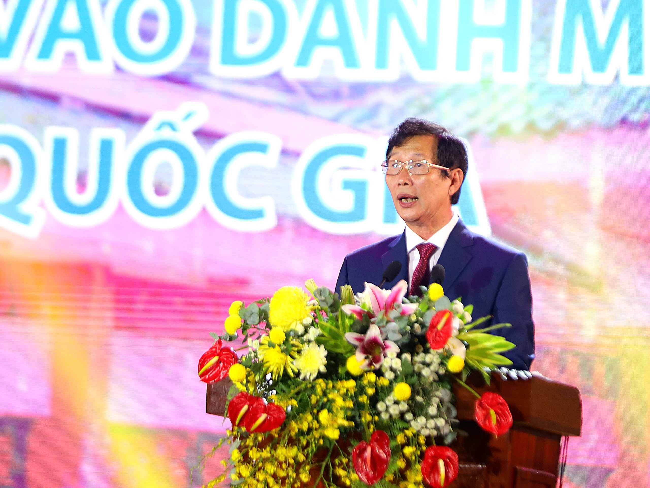 Ông Lê Văn Phước - Phó Chủ tịch UBND tỉnh An Giang phát biểu tại lễ khai hội.