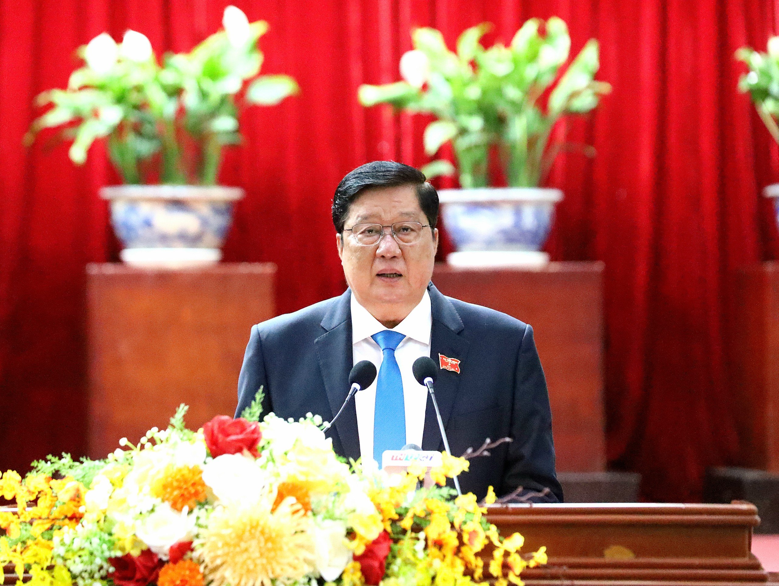 Ông Phạm Văn Hiểu – Phó Bí thư thường trực Thành ủy, Chủ tịch HĐND TP. Cần Thơ phát biểu khai mạc kỳ họp.
