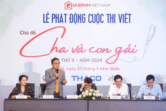 Lễ tổng kết và trao giải cuộc thi viết “Cha và con gái” lần thứ 2 năm 2024 sẽ diễn ra vào 09 giờ ngày 12/7/2024.