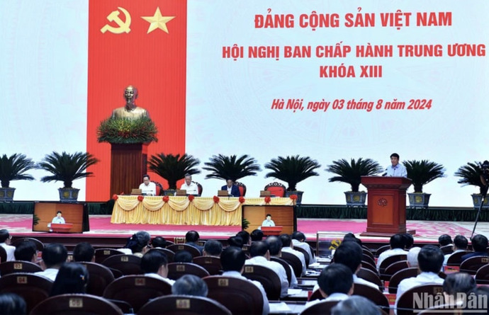 Phiên bế mạc Hội nghị Ban Chấp hành Trung ương khóa XIII (Ảnh: Báo Nhân Dân)