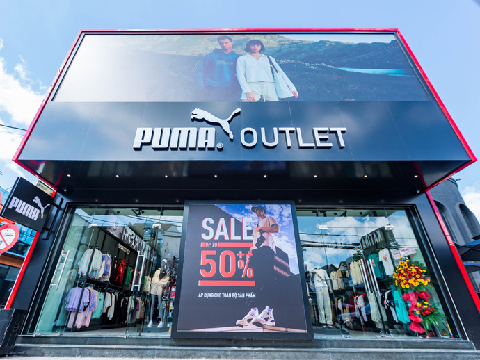 Cửa hàng PUMA Outlet khang trang tại Cần Thơ