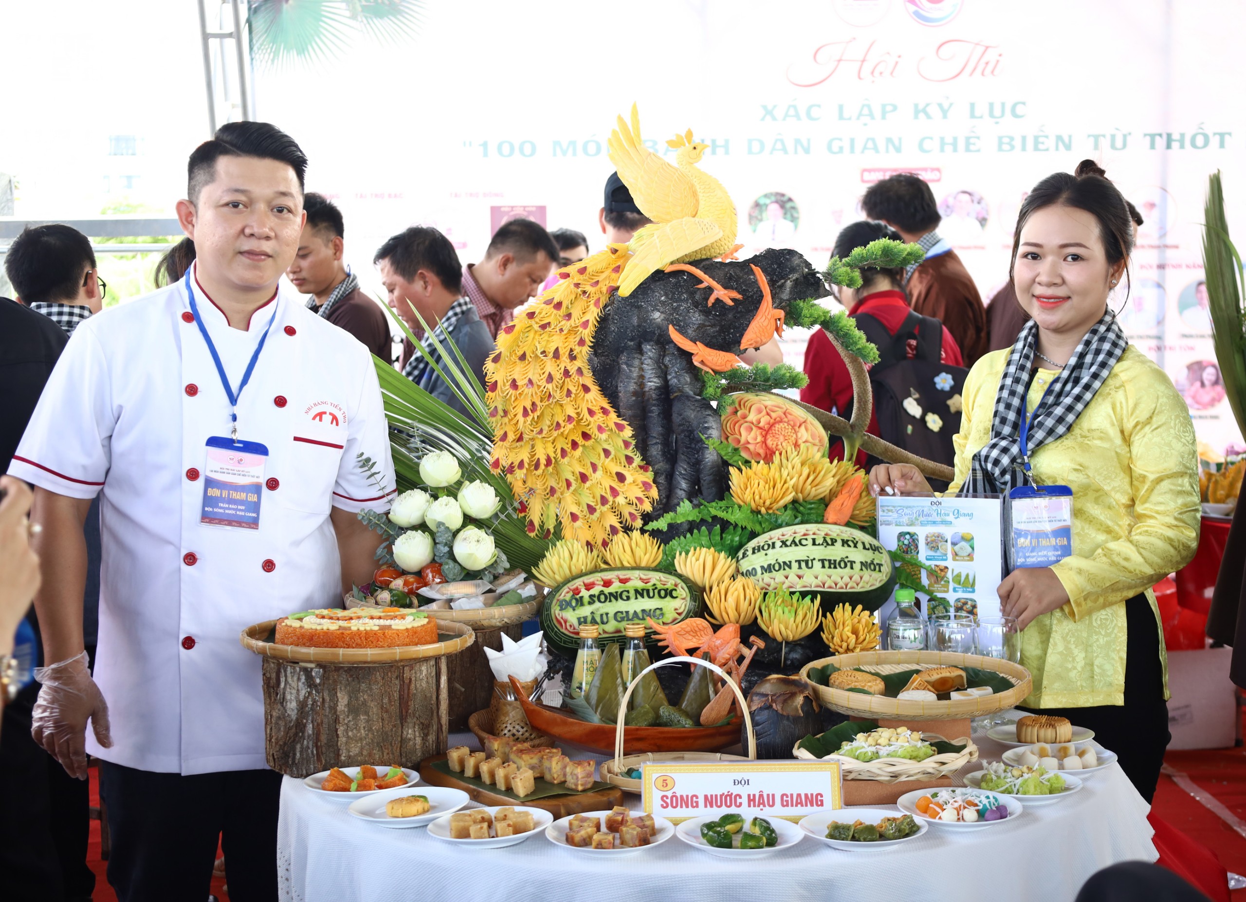 Đội dự thi đến từ Hậu Giang hoàn thành nội dung dự thi.