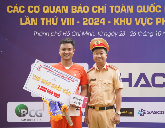 Thủ môn xuất sắc nhất giải bóng đá Press Cup 2024 khu vực phía Nam