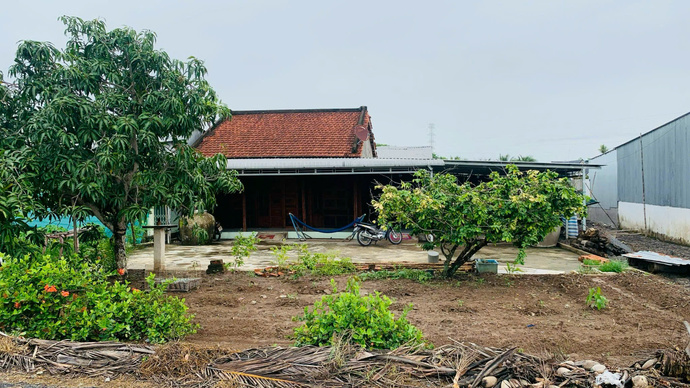 Nhà má Lê Thị Sảnh, ở ấp 10, xã Trí Phải, huyện Thới Bình (Ảnh: Tư liệu Bảo tàng tỉnh Cà Mau).