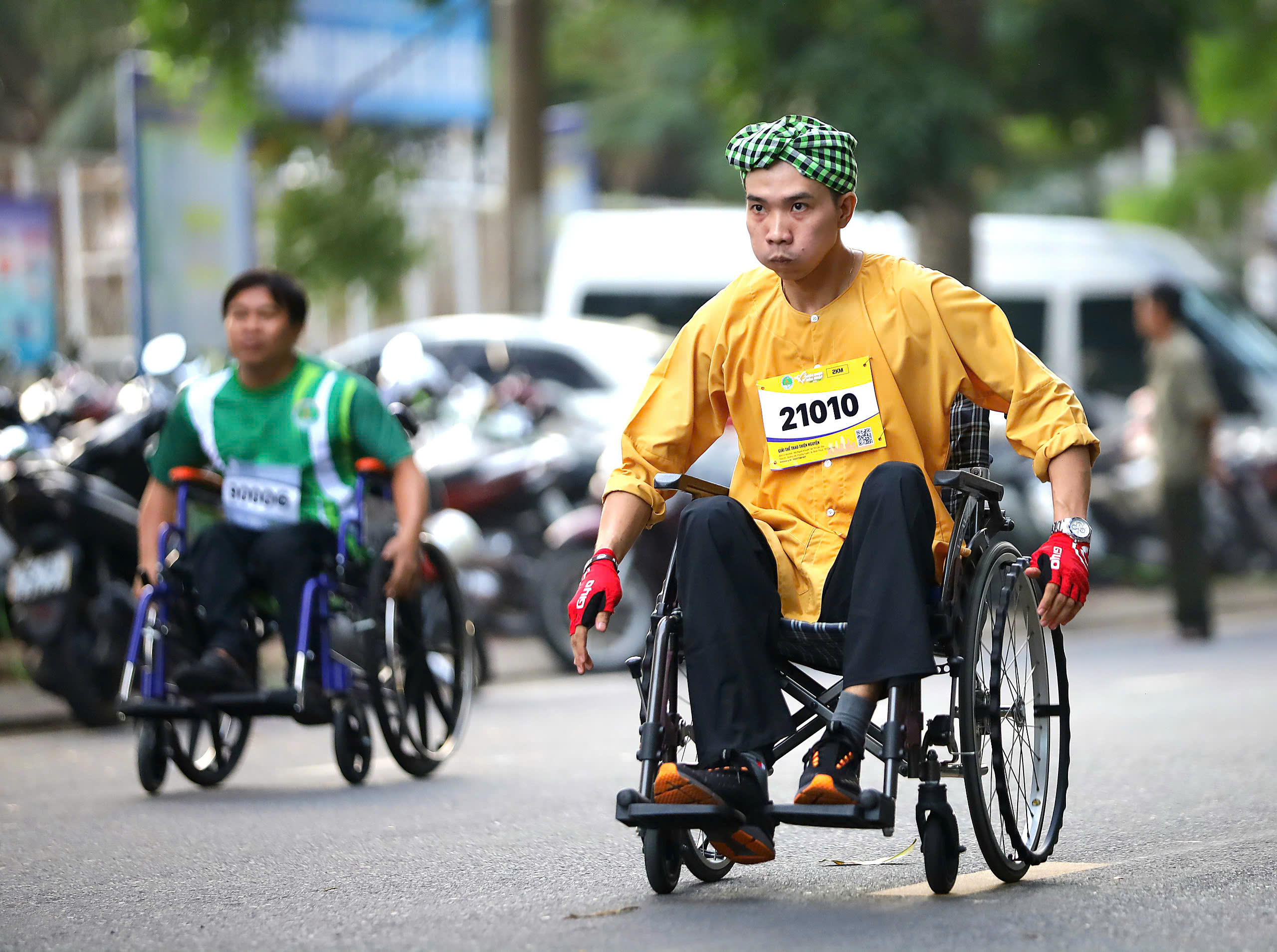 Anh Đặng Hoàng An (tỉnh Long An) chia sẻ, đây là lần thứ 8 tham gia giải chạy, riêng giải chạy lần này rất đặc biệt bởi được tổ chức vì người khuyết tật.