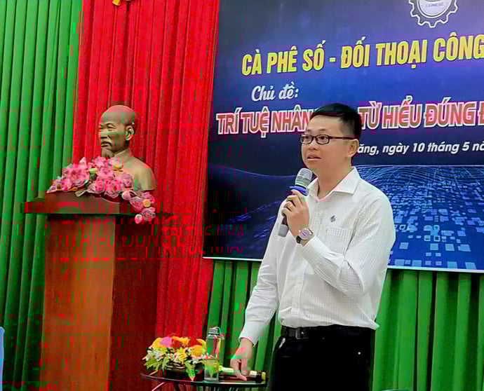 TS. Mã Trường Thành chia sẻ, đối thoại tại sự kiện “Cà phê số - Đối thoại công nghệ tương lai”