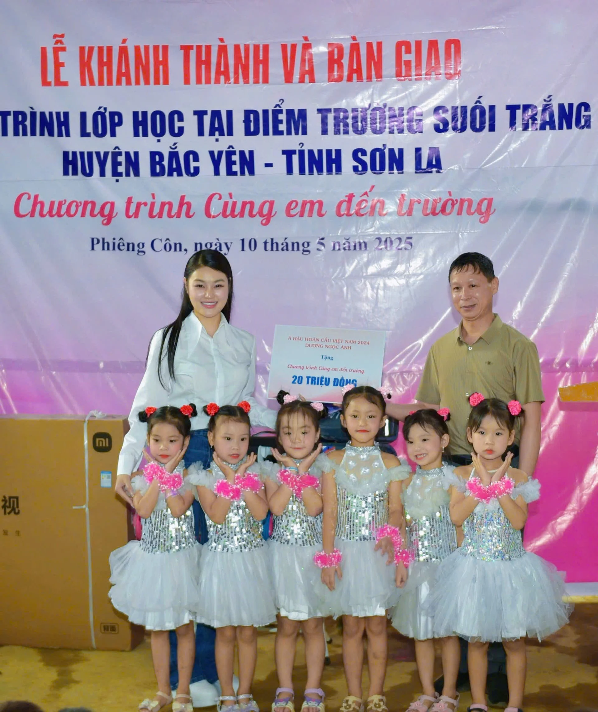Á hậu Hoàn Cầu Việt Nam 2024 Dương Ngọc Ánh tặng chương trình 20 triệu đồng