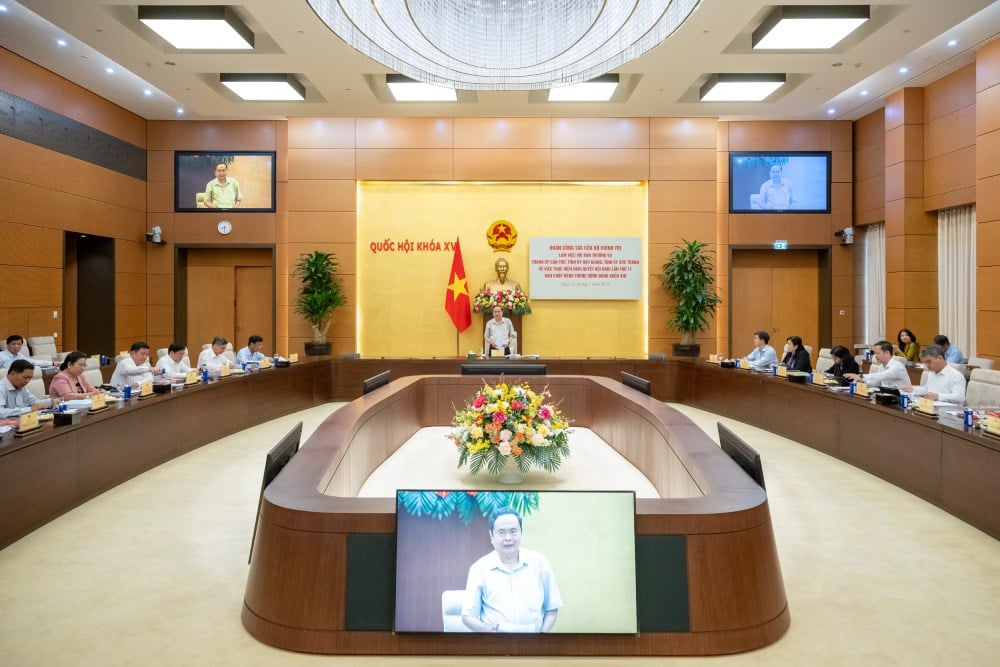 Toàn cảnh buổi làm việc. Ảnh: Quochoi.vn