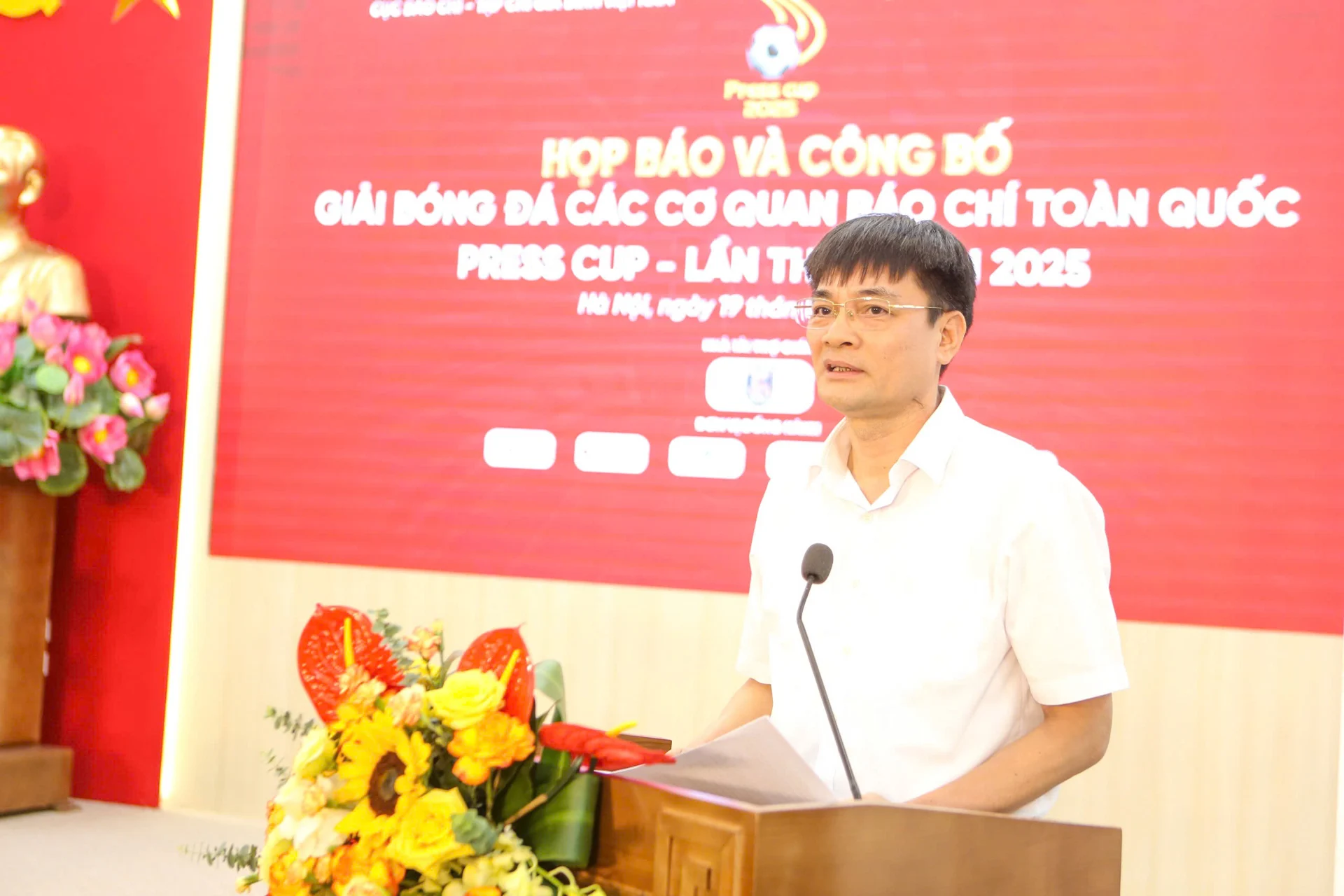 Ông Nguyễn Văn Ảnh - Phó Giám đốc Sở VHTT&DL tỉnh Bắc Ninh chia sẻ về công tác chuẩn bị cho Press Cup 2025.
