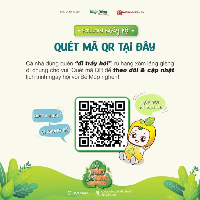 Quét mã QR để cập nhật thông tin từ chương trình