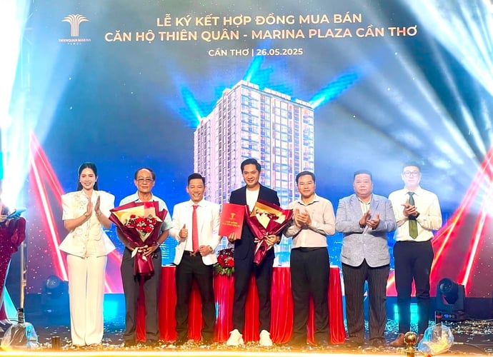 Lễ ký kết hợp đồng mua bán căn hộ Thiên Quân – Marina Plaza Cần Thơ