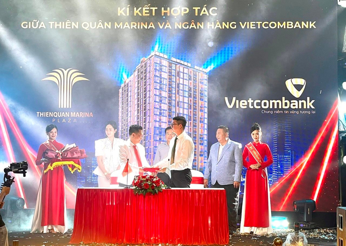Lễ ký kết hợp tác giữa Công ty cổ phần Đầu tư & Phát triển Thiên Quân – Marina Plaza Cần Thơ và Ngân hàng TMCP Ngoại thương Việt Nam