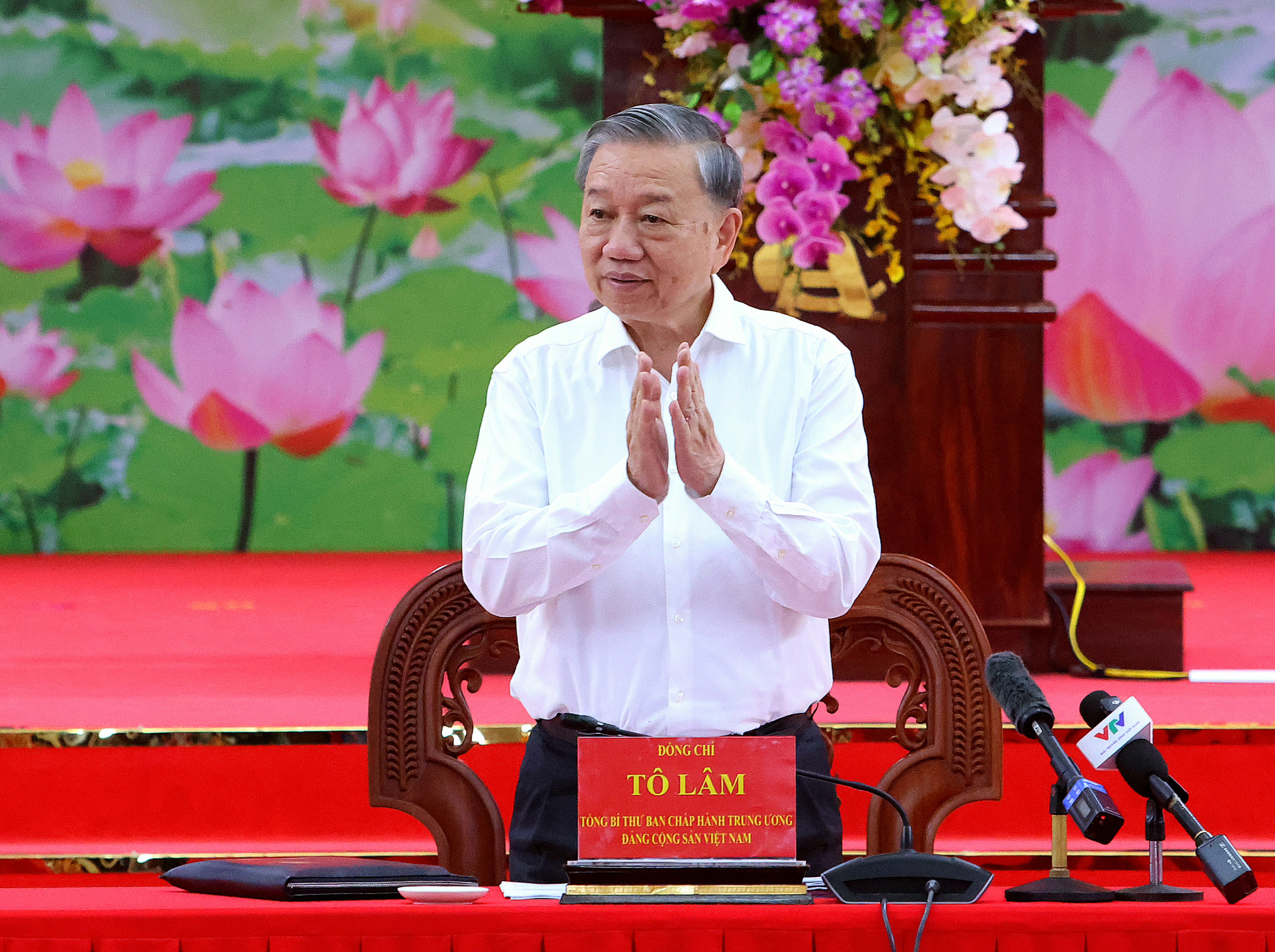 Tổng Bí thư Tô Lâm tới làm việc với Ban Thường vụ Thành ủy Cần Thơ, Thường trực Tỉnh ủy Sóc Trăng và Thường trực Tỉnh ủy Hậu Giang.