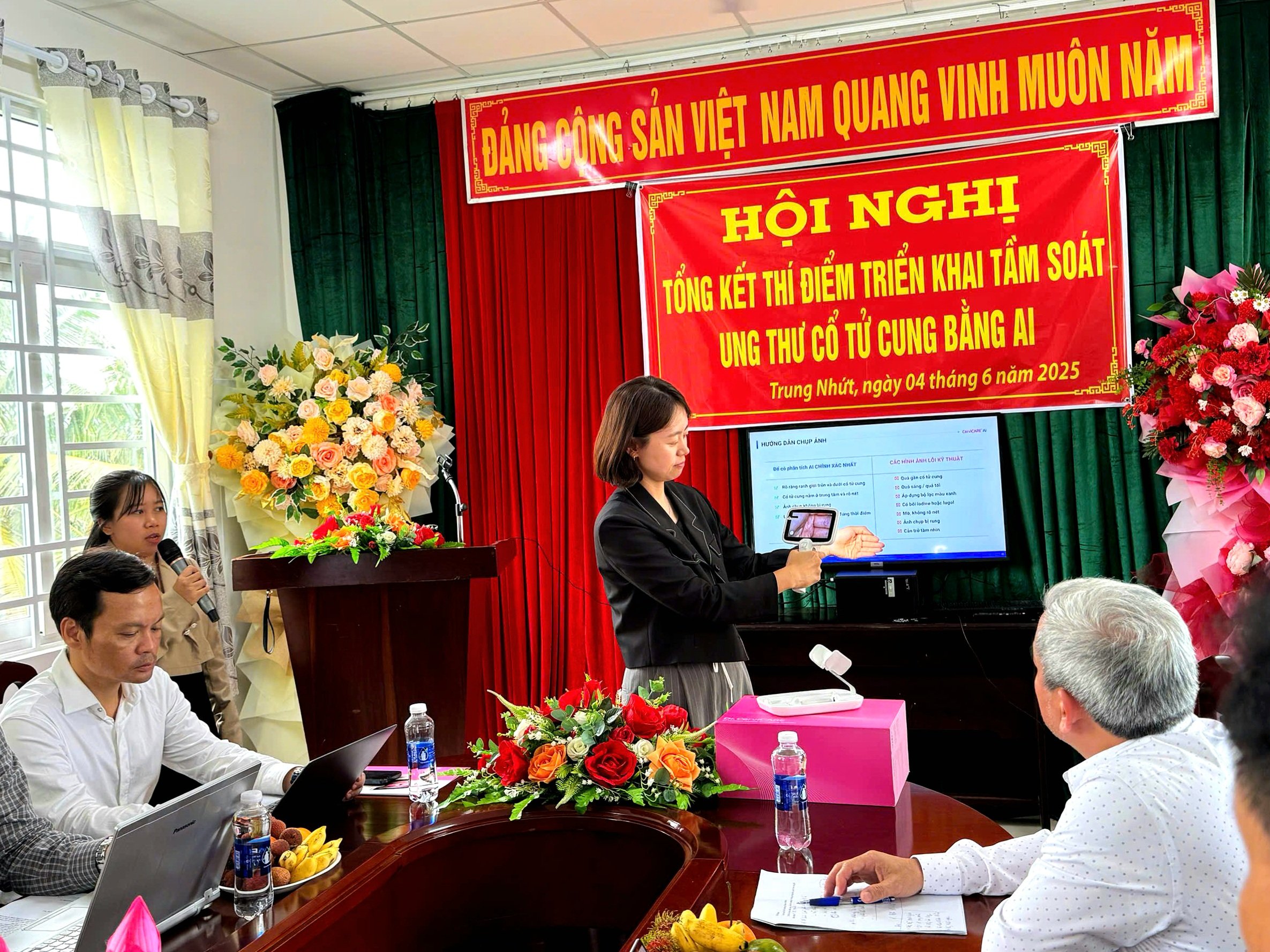 Hướng dẫn sử dụng thiết bị.