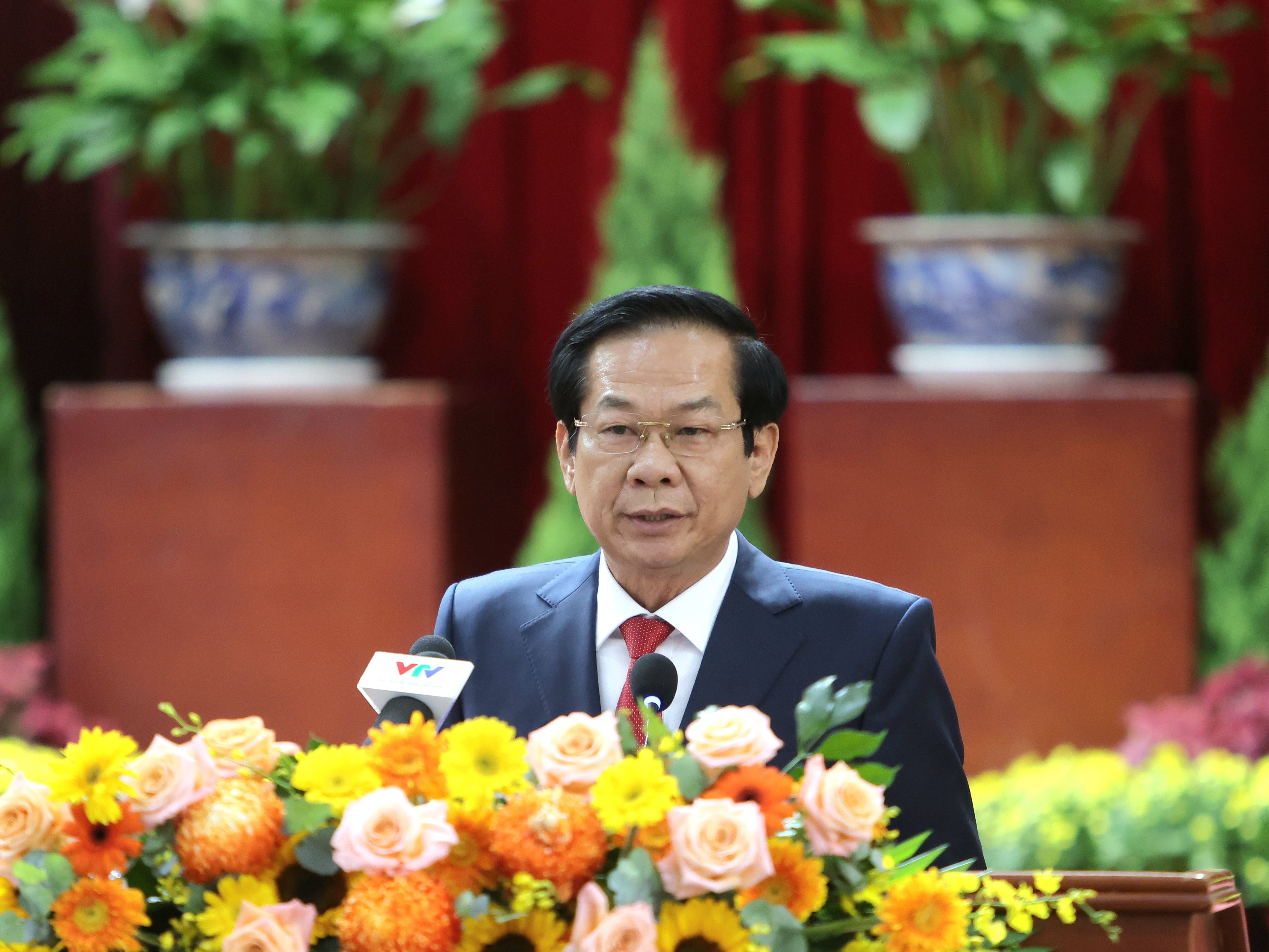 Ông Đỗ Thanh Bình - Ủy viên BCH Trung ương Đảng, Bí thư Thành ủy Cần Thơ phát biểu tiếp thu ý kiến chỉ đạo.