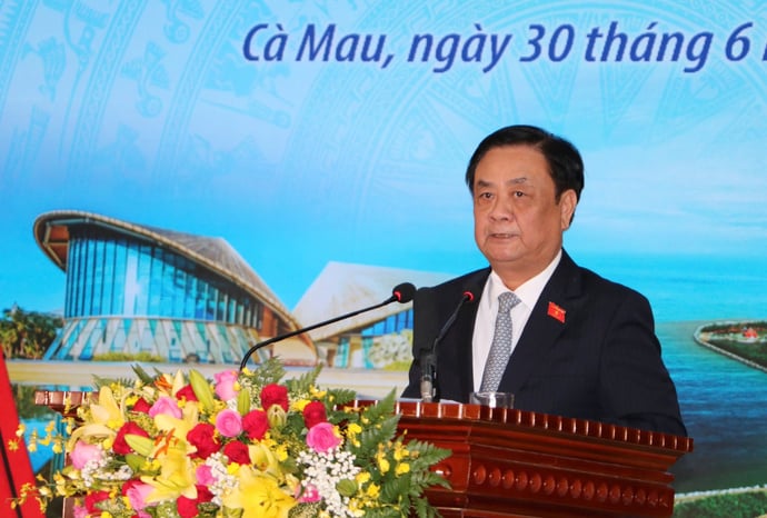 Phó Chủ tịch Quốc hội Lê Minh Hoan phát biểu tại Buổi lễ.