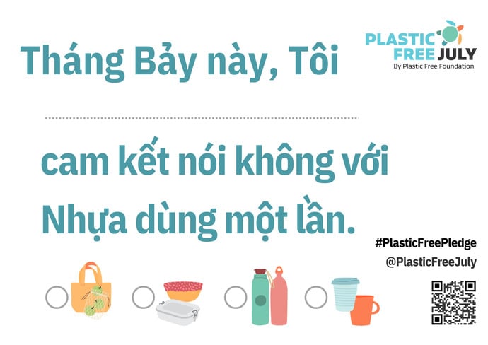 Cam kết nói không với nhựa dùng một lần. Ảnh minh họa.