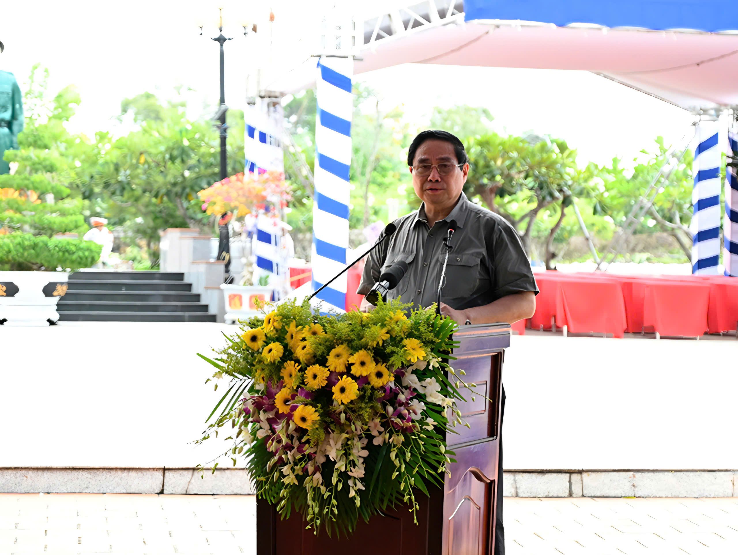 Thủ tướng Phạm Minh Chính phát biểu tại buổi lễ.
